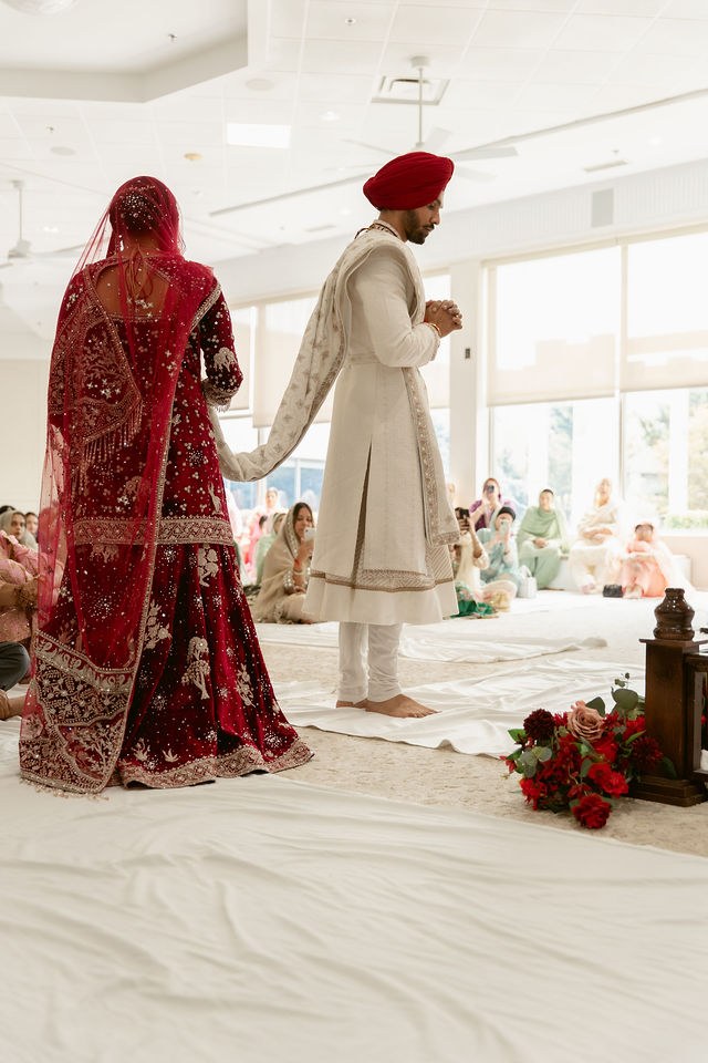 Banpreet and Yugraj during their wedding ceremony