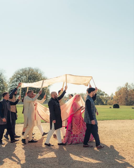 Monali and Sunny's wedding in their Instagram edit