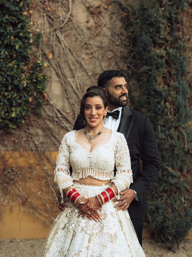 Jessey and Aman in a close evening portrait