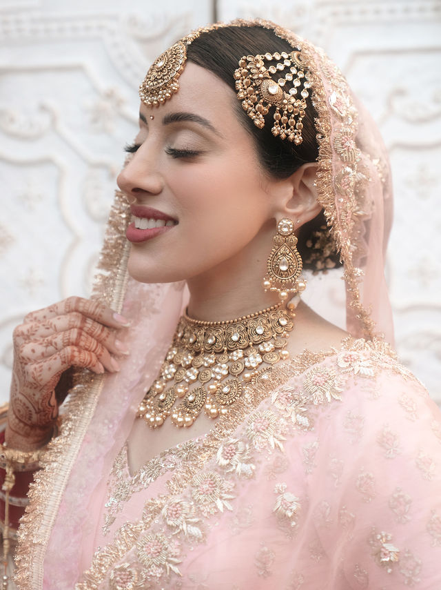 Aman in a softly lit bridal portrait