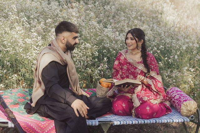 Naba and Ali sharing a quiet pre-wedding moment
