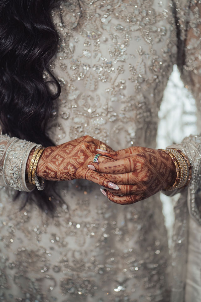 Naba’s henna and jewellery during the Waleema