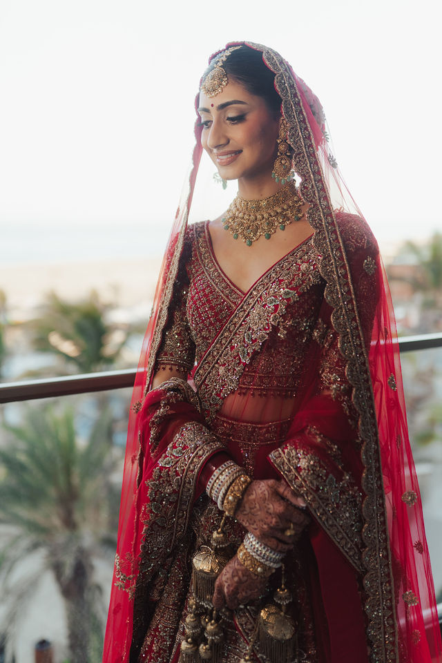Gureet’s bridal portrait with soft light on her face