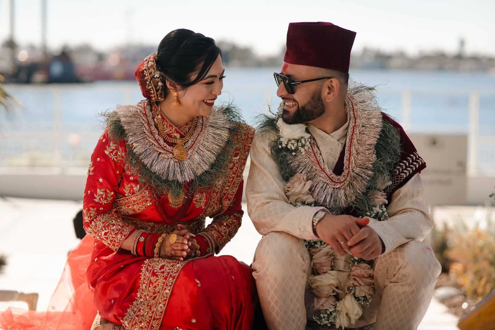 Shayal and Anup together in their wedding-day highlights