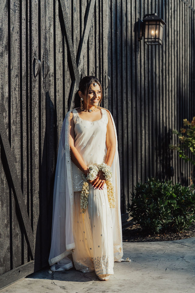 Shrusti in a quiet bridal portrait before the wedding
