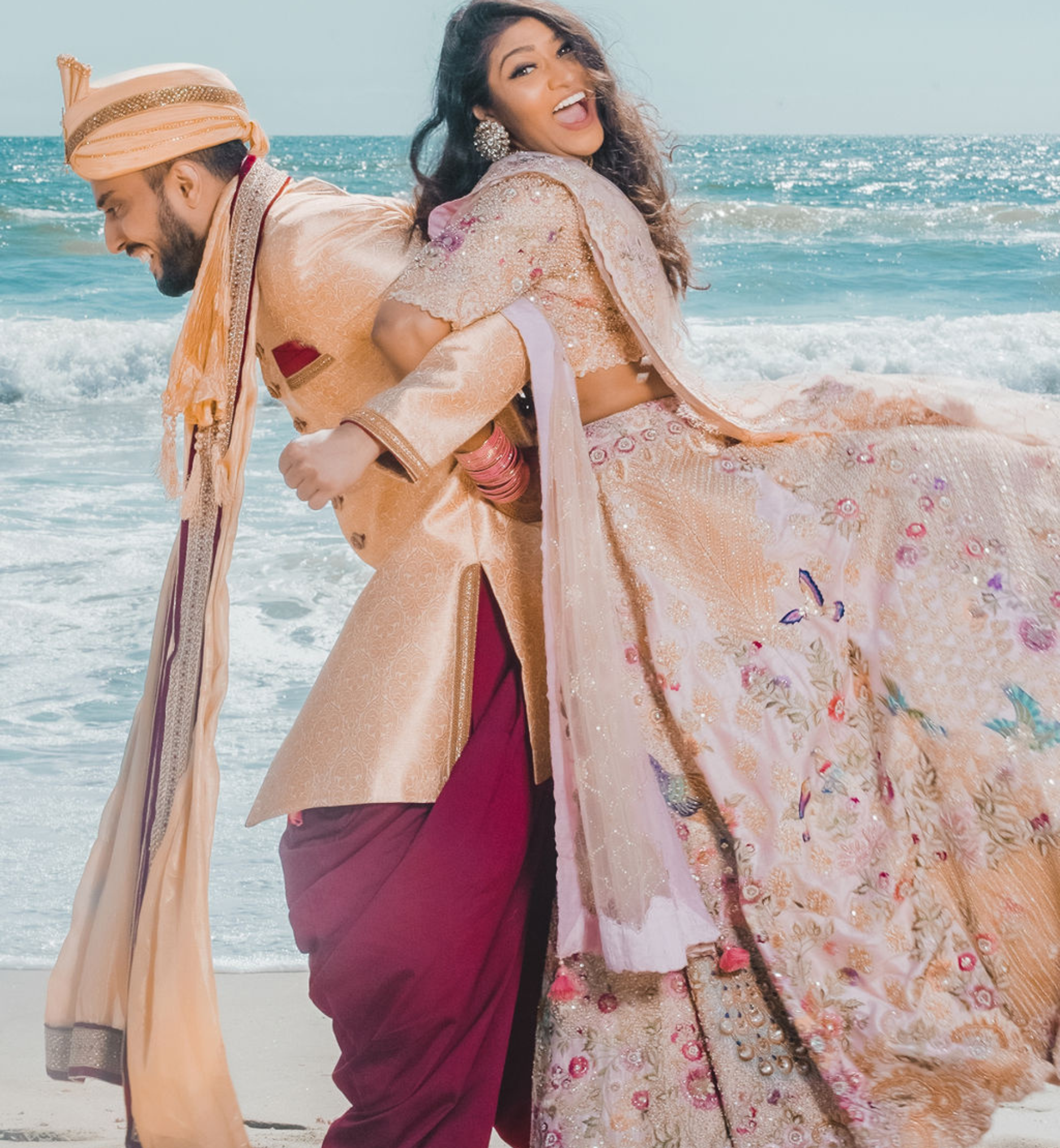 Captured wedding photography with the couple.